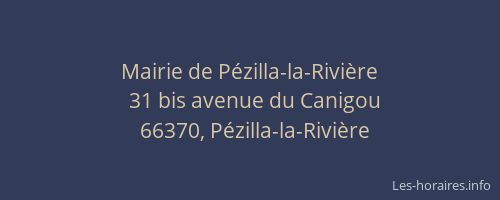 Mairie de Pézilla-la-Rivière