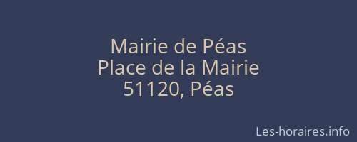 Mairie de Péas