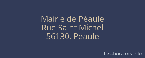 Mairie de Péaule