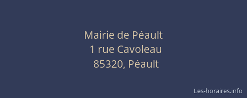 Mairie de Péault