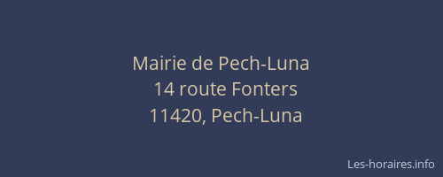 Mairie de Pech-Luna