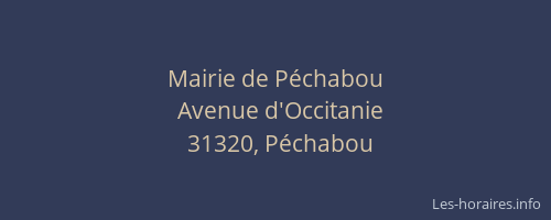 Mairie de Péchabou