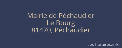 Mairie de Péchaudier