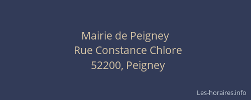 Mairie de Peigney