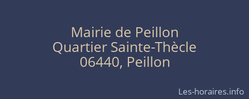 Mairie de Peillon