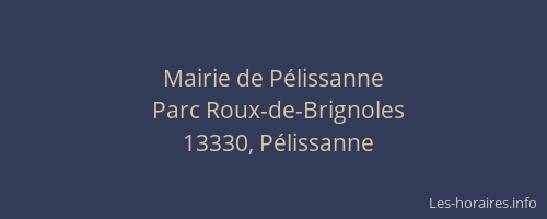 Mairie de Pélissanne