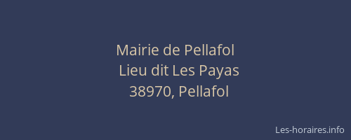 Mairie de Pellafol