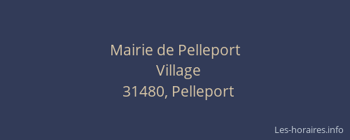 Mairie de Pelleport