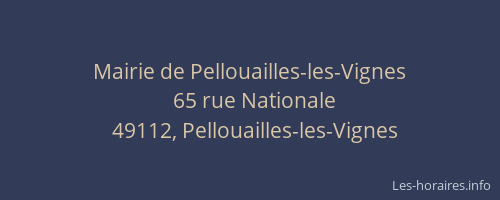 Mairie de Pellouailles-les-Vignes