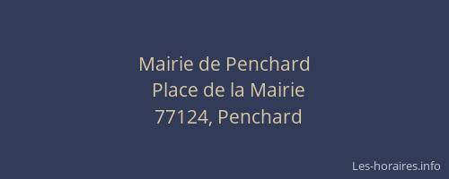 Mairie de Penchard