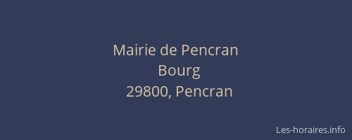 Mairie de Pencran