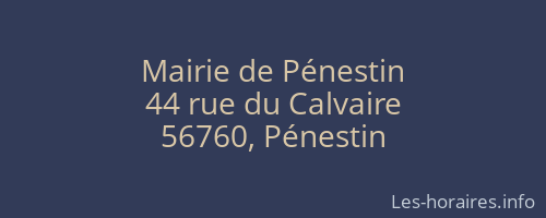 Mairie de Pénestin