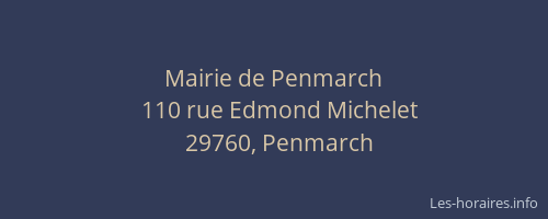 Mairie de Penmarch