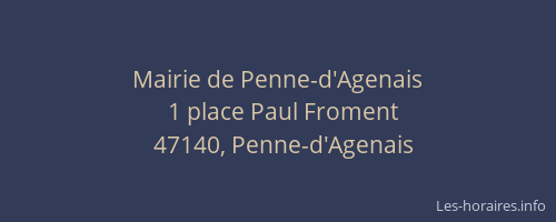 Mairie de Penne-d'Agenais