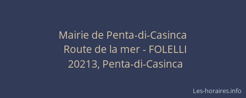 Mairie de Penta-di-Casinca