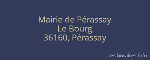 Mairie de Pérassay