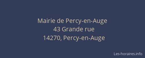 Mairie de Percy-en-Auge