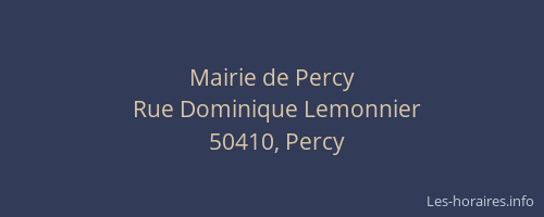 Mairie de Percy