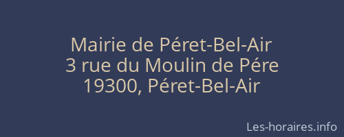 Mairie de Péret-Bel-Air