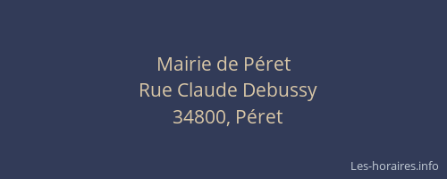 Mairie de Péret