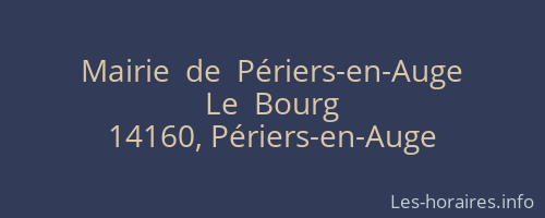 Mairie  de  Périers-en-Auge