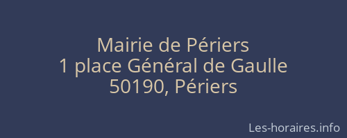 Mairie de Périers