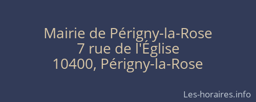 Mairie de Périgny-la-Rose