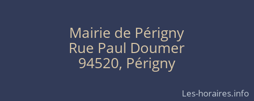 Mairie de Périgny