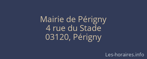 Mairie de Périgny