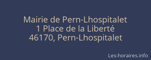 Mairie de Pern-Lhospitalet