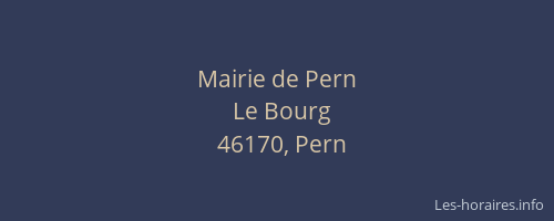 Mairie de Pern