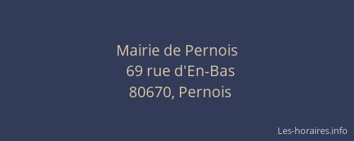 Mairie de Pernois