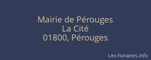 Mairie de Pérouges