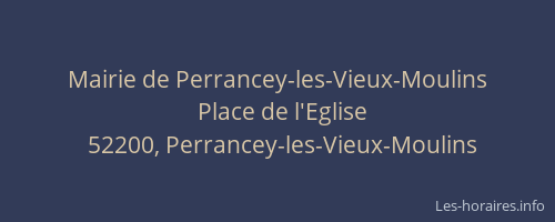 Mairie de Perrancey-les-Vieux-Moulins