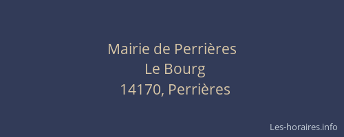 Mairie de Perri&egrave;res