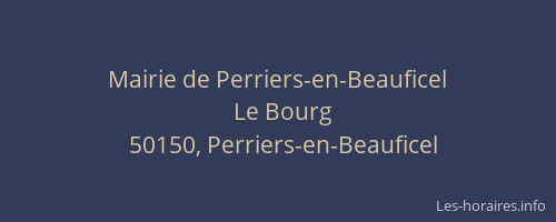 Mairie de Perriers-en-Beauficel