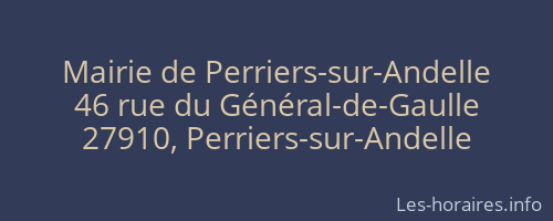Mairie de Perriers-sur-Andelle