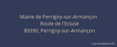 Mairie de Perrigny-sur-Armançon