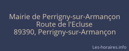 Mairie de Perrigny-sur-Armançon