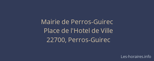 Mairie de Perros-Guirec