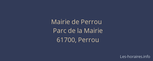 Mairie de Perrou