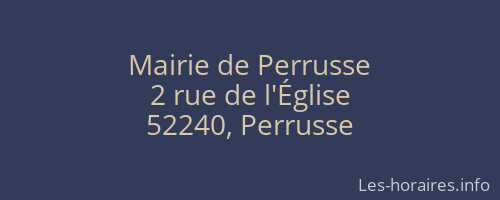Mairie de Perrusse