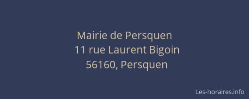 Mairie de Persquen