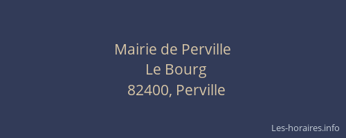 Mairie de Perville