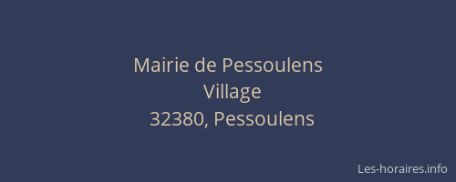 Mairie de Pessoulens