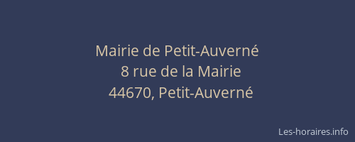 Mairie de Petit-Auverné