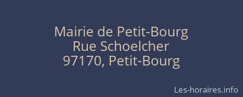 Mairie de Petit-Bourg