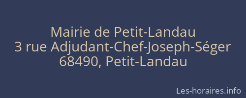 Mairie de Petit-Landau