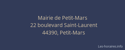 Mairie de Petit-Mars