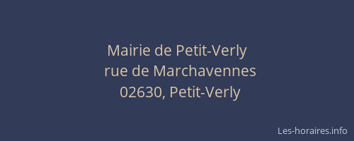 Mairie de Petit-Verly